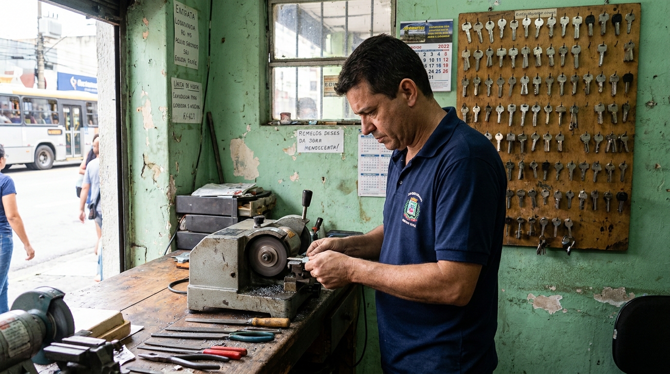 Cópia de Chave Residencial profissional em Uberaba‑MG